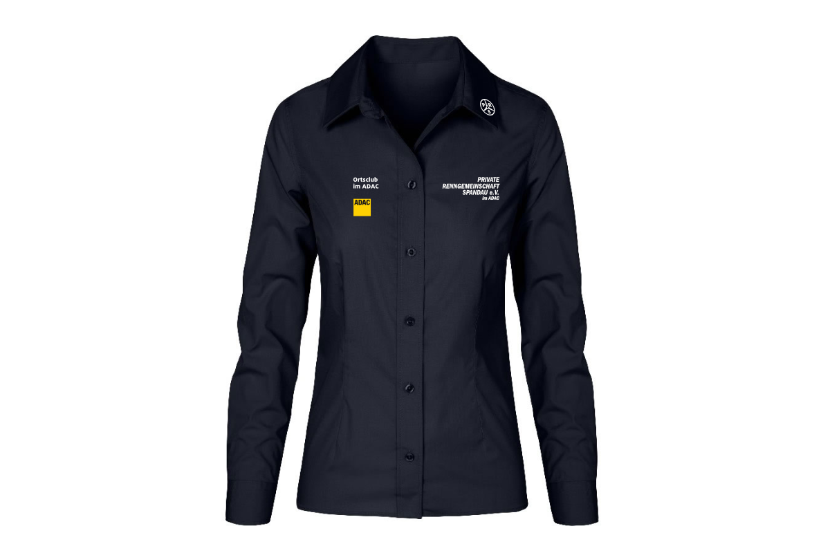 Business Langarm-Bluse Frauen navy